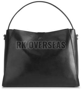 Premium Black Leather Ladies Handbag