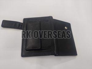 Mens Napa Bi Fold Black Leather Wallet