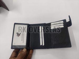 Mens Napa Bi Fold Black Leather Wallet