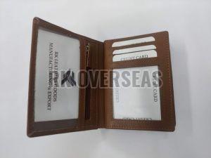 Mens Brown Napa Leather Wallet