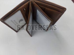 Mens Brown Napa Leather Wallet