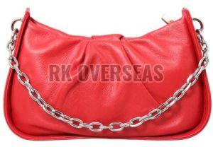 Stylish Pink Leather Clutch Bag