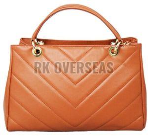 Brown Leather Ladies Clutch Bag