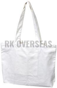 Plain White Cotton Canvas Tote Bag