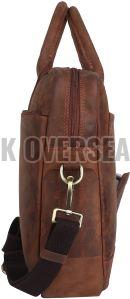 Dark Brown Leather Laptop Bag