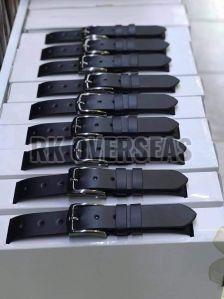 Mens Black Leather Belt