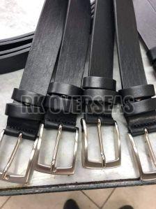 Mens Black Leather Belt