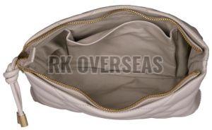 Ladies Light Purple Leather Clutch Bag