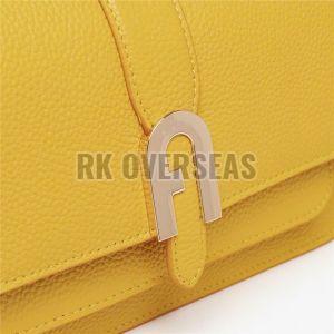 High Quality Yellow Leather Clutch Bag