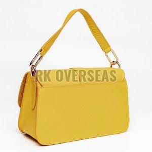 High Quality Yellow Leather Clutch Bag