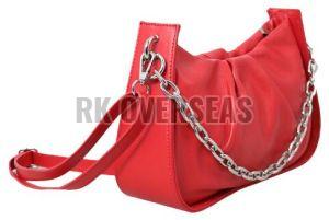 Stylish Pink Leather Clutch Bag