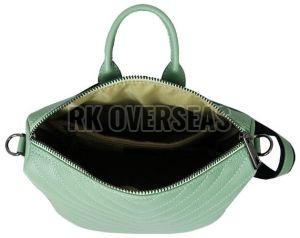 Ladies Sea Green Leather Backpack Bag