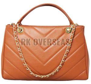 Brown Leather Ladies Clutch Bag