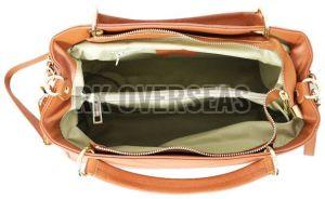 Brown Leather Ladies Clutch Bag