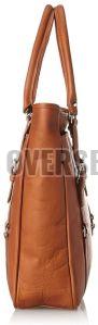 Fancy Brown Leather Tote Bag