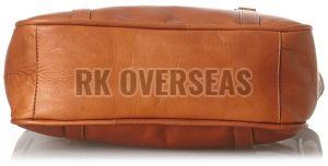 Fancy Brown Leather Tote Bag
