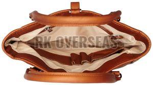 Fancy Brown Leather Tote Bag