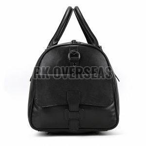 Black Leather Duffle Bag
