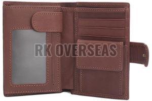 Mens Napa Bi Fold Brown Leather Wallet