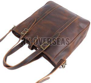 Ladies Brown Leather Tote Bag