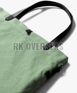 Light Green Cotton Canvas Tote Bag