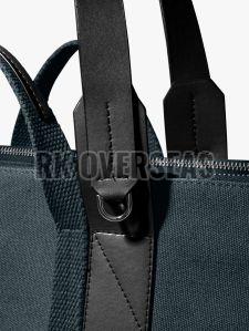 Dark Green Cotton Canvas Tote Bag