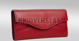 Ladies Red Leather Wallet