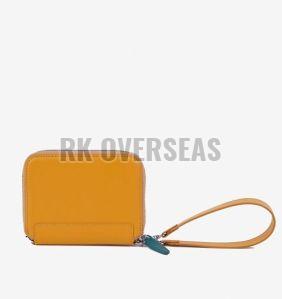 Ladies Yellow Leather Wallet