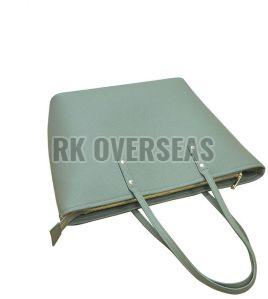 Olive Green Ladies Leather Handbag