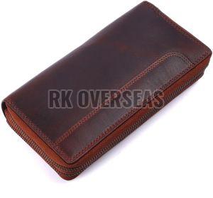 Ladies Designer Brown Leather Wallet