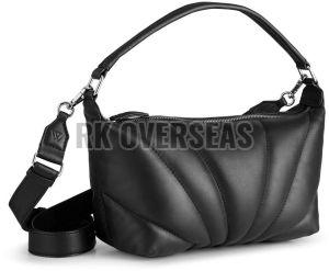Ladies Designer Black Leather Handbag