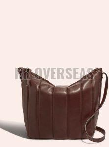 Ladies Brown Leather Side Bag