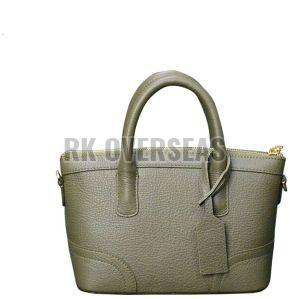 Leather Green Ladies Handbag