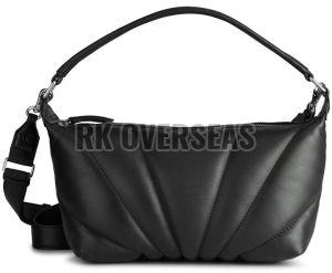 Ladies Designer Black Leather Handbag