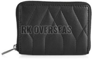 Ladies Designer Black Genuine Leather Wallet