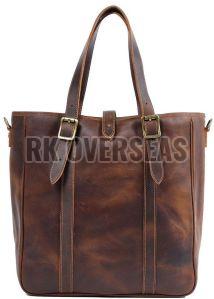 Ladies Brown Leather Tote Bag