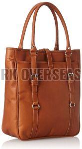 Fancy Brown Leather Tote Bag