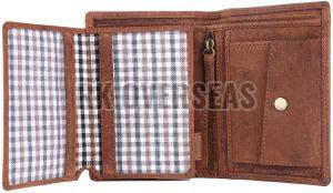 Mens Bi Fold Premium Hunter Leather Wallet