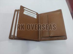 Mens Brown Napa Leather Wallet