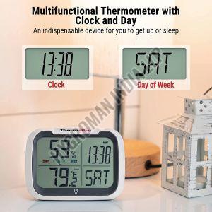 Digital Thermo Hygrometer With Bluetooth Connectivity For Mobile App