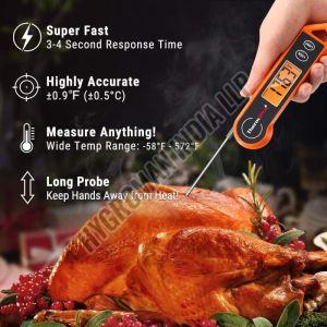 Digital Waterproof Foldable Food Thermometer