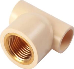 Female 1 Inch CPVC Brass Tee Fitting
