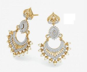 Peacock Majestic Chand Bali Earrings