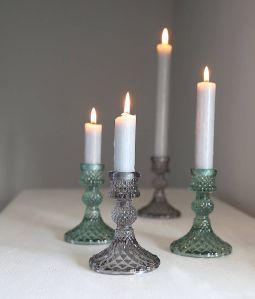 Black & Green Solid Candle Holder