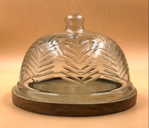Etched Glass Cake Dome