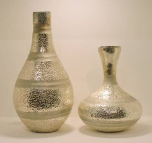 Etched Glass Vase