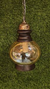 Gold Luster Glass Pendent Light