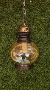 Gold Luster Glass Pendent Light