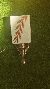 Sqaure Leaf Finish White Wall Sconce