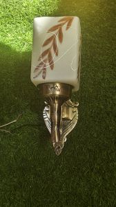 Sqaure Leaf Finish White Wall Sconce
